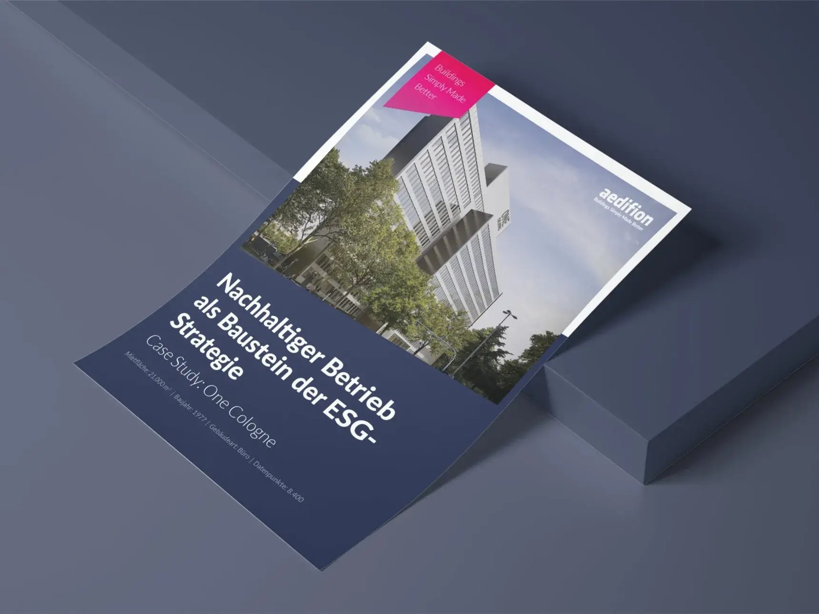 Titelseite der aedifion Case Study ONE COLOGNE