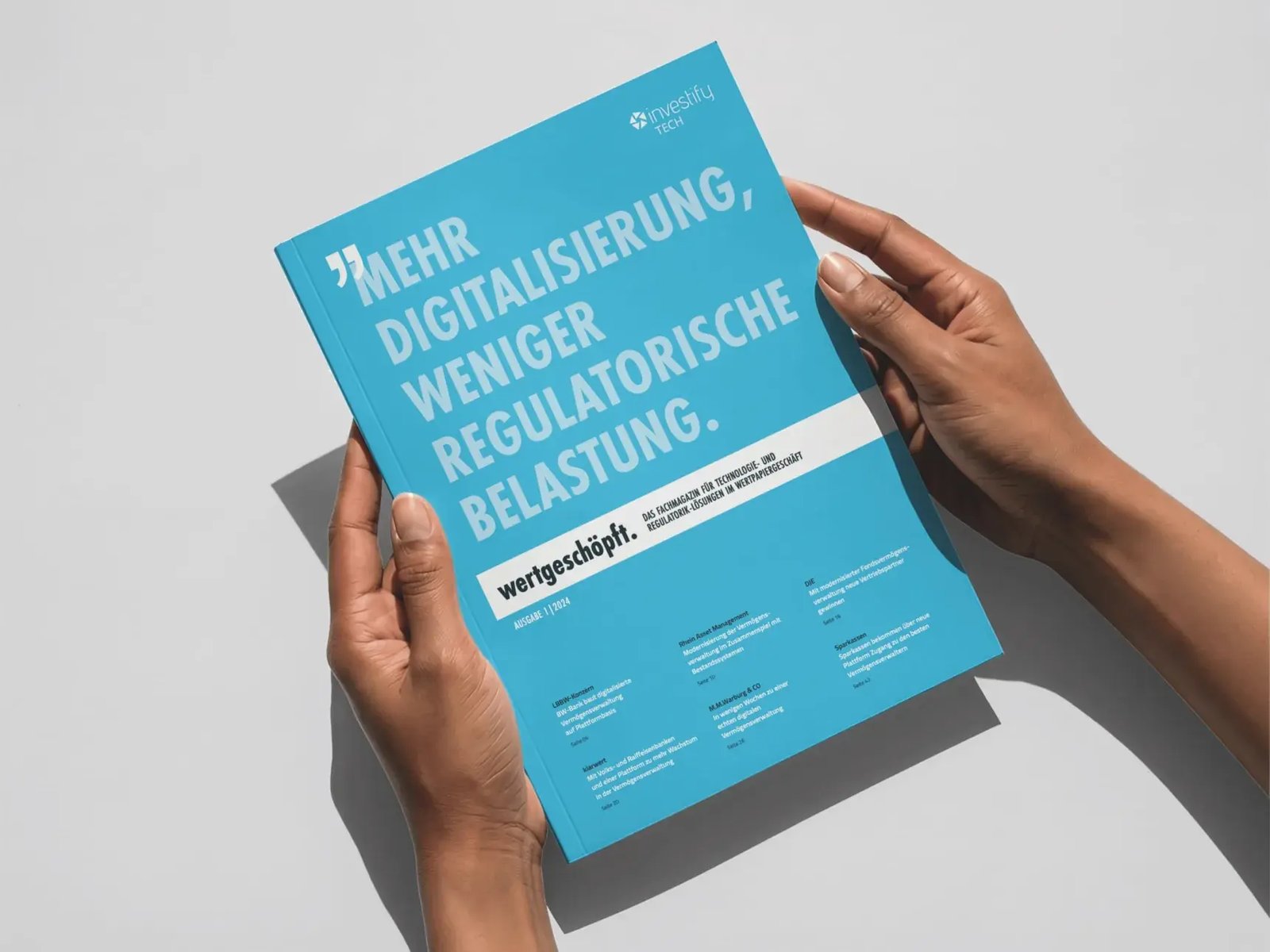 Fachmagazin wertgeschöpft in zwei Händen